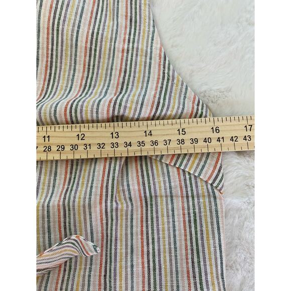 OLIVACEOUS Striped Overall Linen Dress - Picture 8 of 12